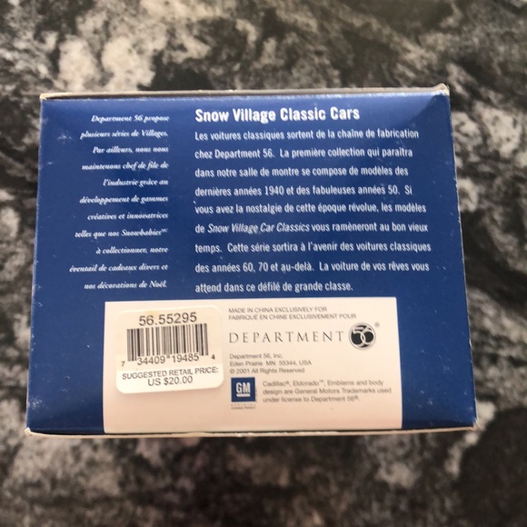 Dept 56 1959 Cadillac Eldorado, The Original Snow Village accessory from 2001 - Picture 5 of 5